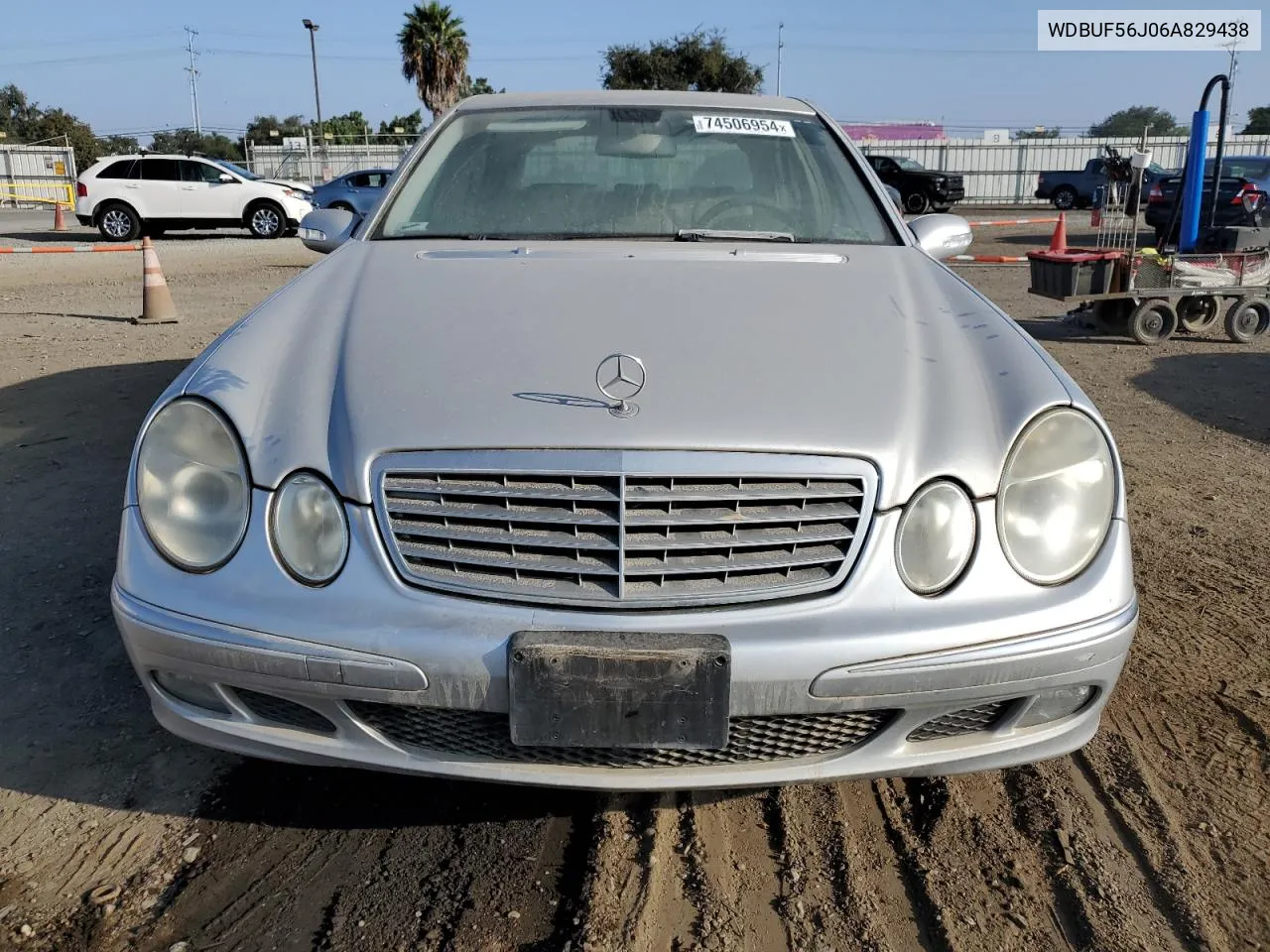 2006 Mercedes-Benz E 350 VIN: WDBUF56J06A829438 Lot: 74506954