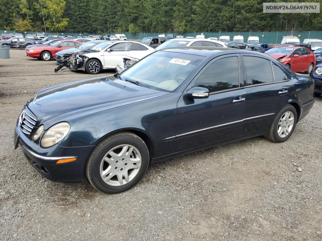 2006 Mercedes-Benz E 320 Cdi VIN: WDBUF26J36A979767 Lot: 74847394