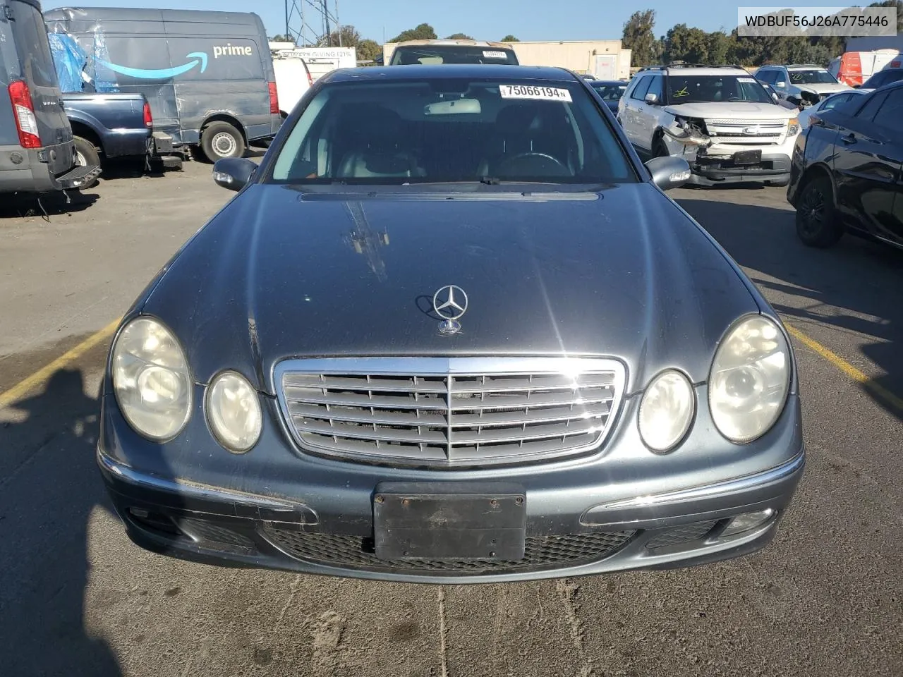 2006 Mercedes-Benz E 350 VIN: WDBUF56J26A775446 Lot: 75066194