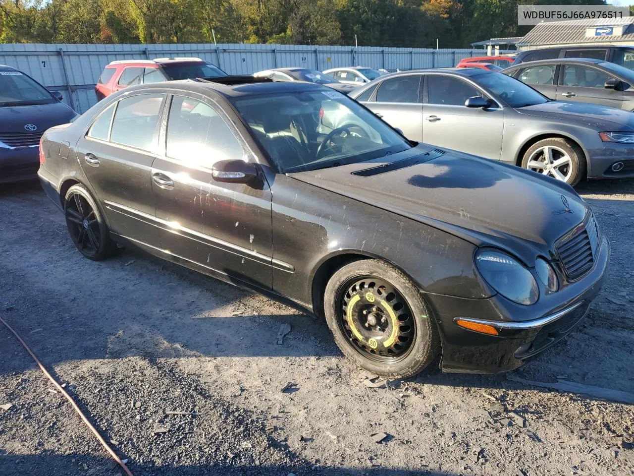 2006 Mercedes-Benz E 350 VIN: WDBUF56J66A976511 Lot: 75416774