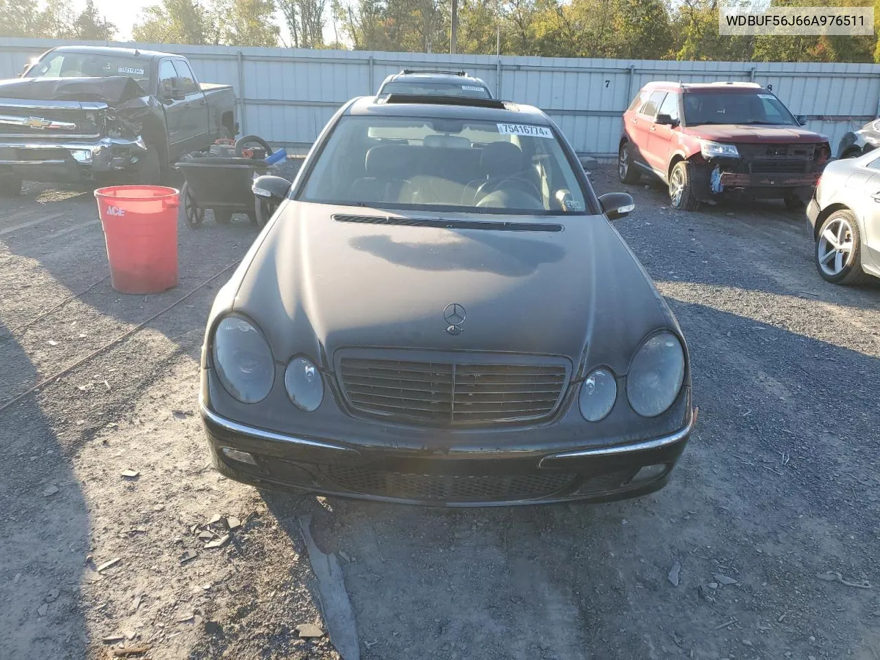 2006 Mercedes-Benz E 350 VIN: WDBUF56J66A976511 Lot: 75416774