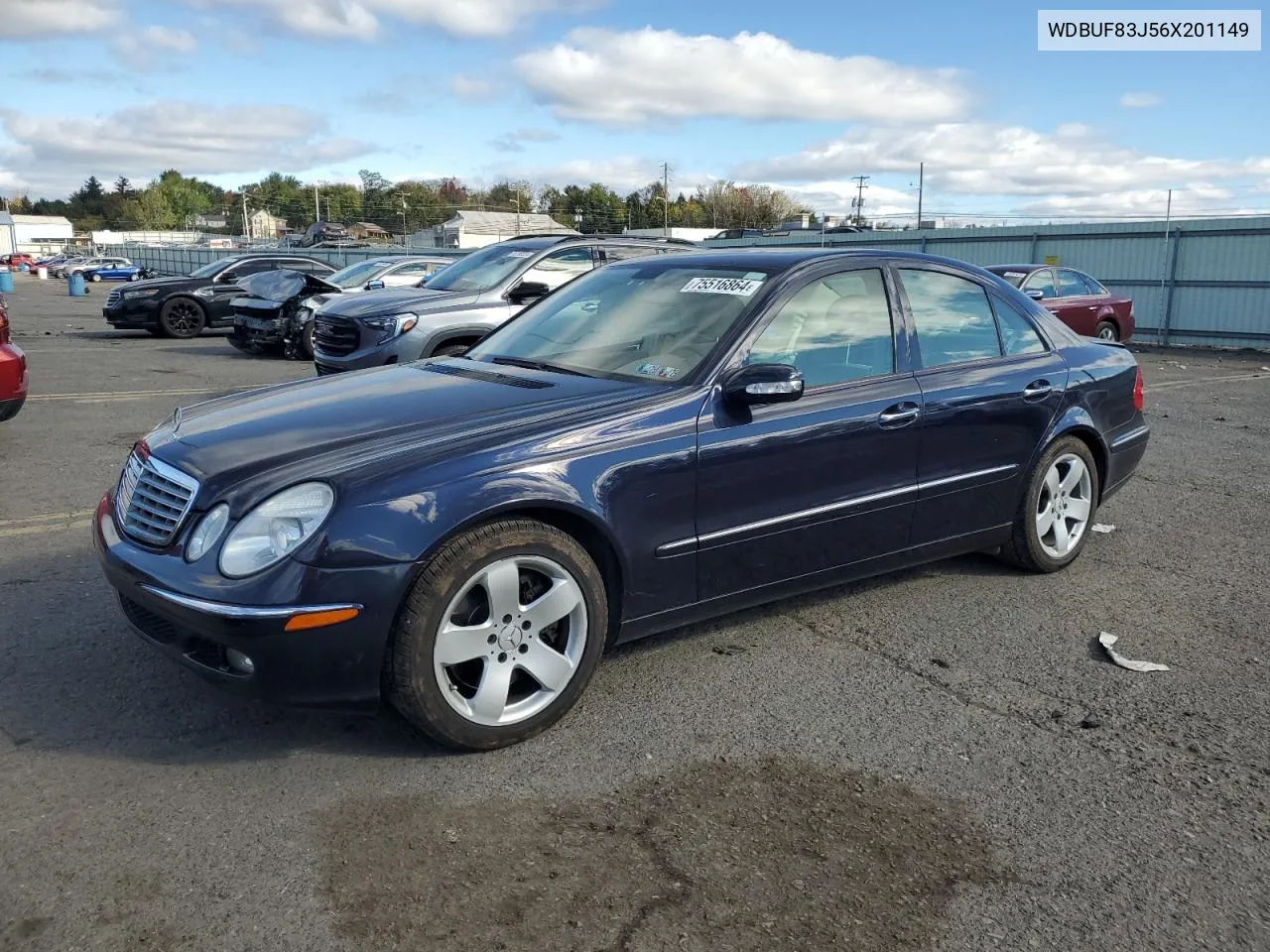 2006 Mercedes-Benz E 500 4Matic VIN: WDBUF83J56X201149 Lot: 75516864