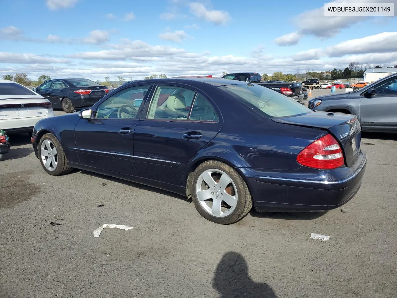 2006 Mercedes-Benz E 500 4Matic VIN: WDBUF83J56X201149 Lot: 75516864