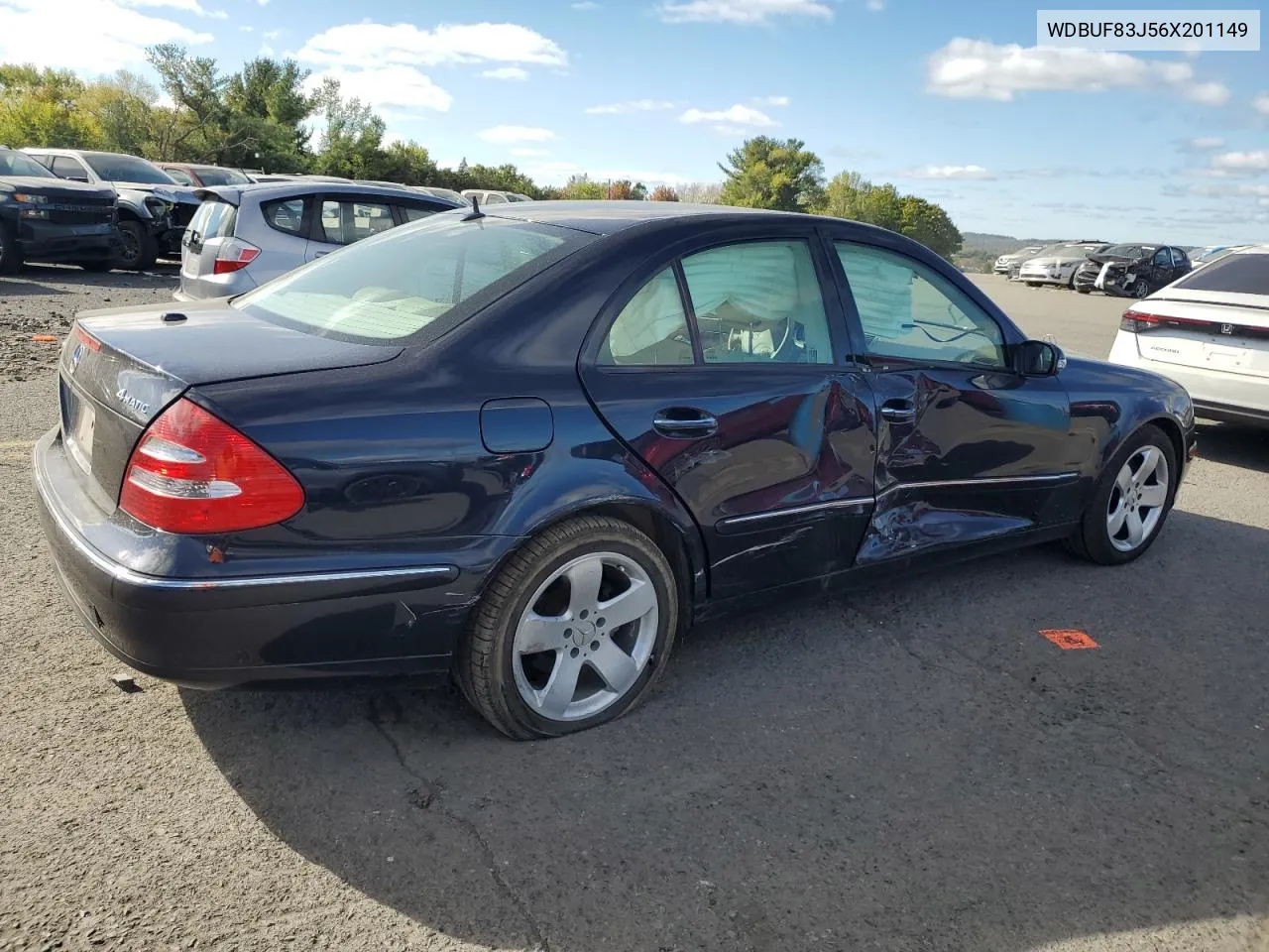 2006 Mercedes-Benz E 500 4Matic VIN: WDBUF83J56X201149 Lot: 75516864