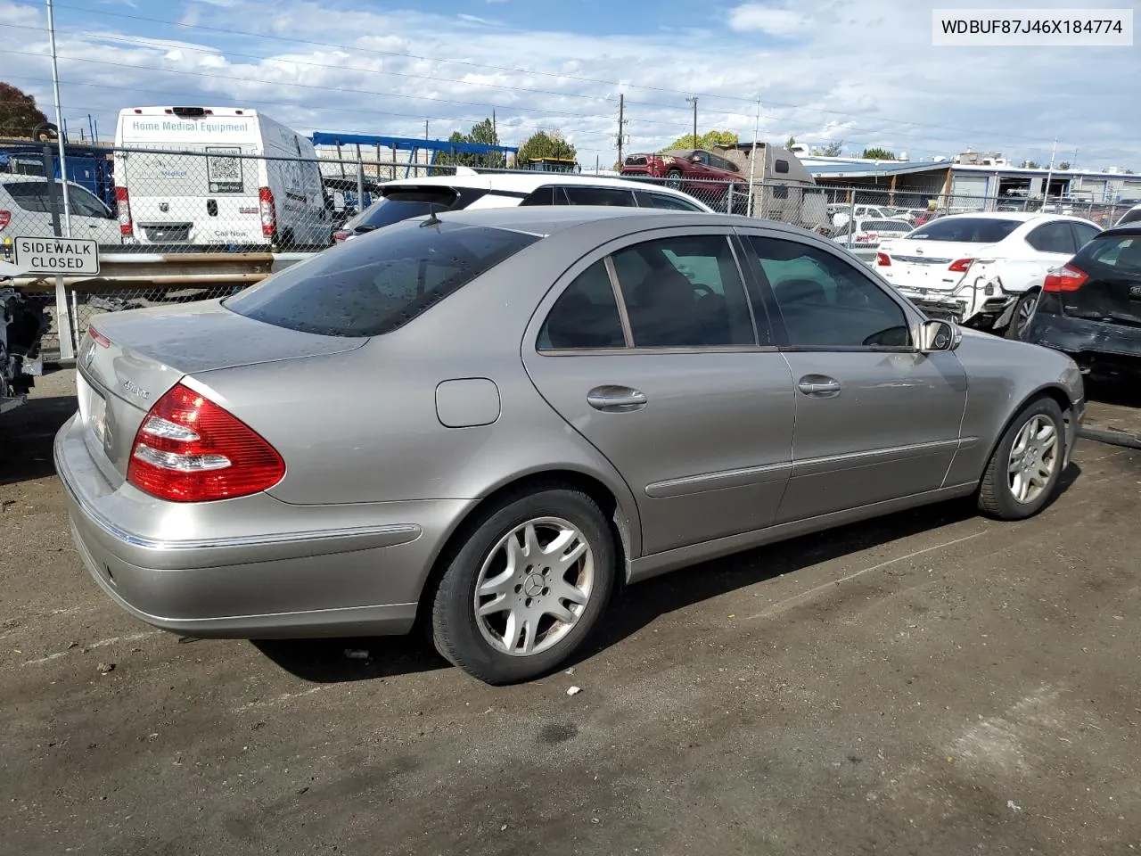 2006 Mercedes-Benz E 350 4Matic VIN: WDBUF87J46X184774 Lot: 76628034