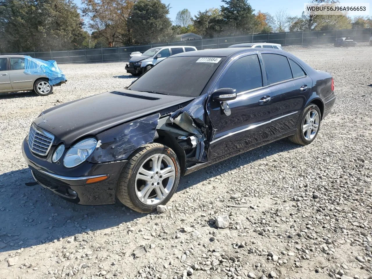 2006 Mercedes-Benz E 350 VIN: WDBUF56J96A966653 Lot: 77778984