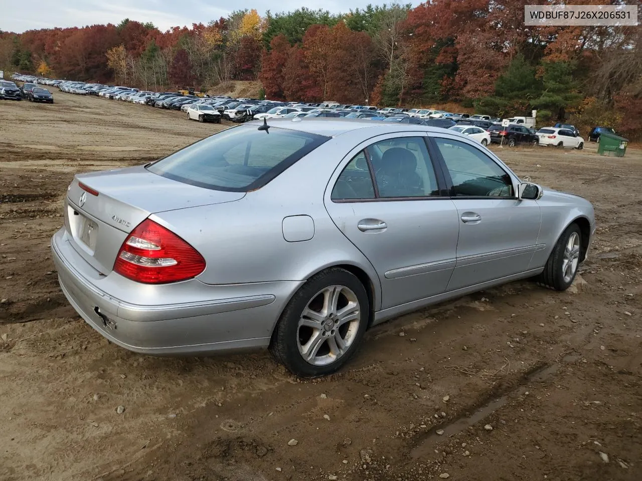 2006 Mercedes-Benz E 350 4Matic VIN: WDBUF87J26X206531 Lot: 78709864