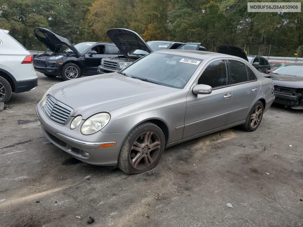 2006 Mercedes-Benz E 350 VIN: WDBUF56J26A850906 Lot: 78927804