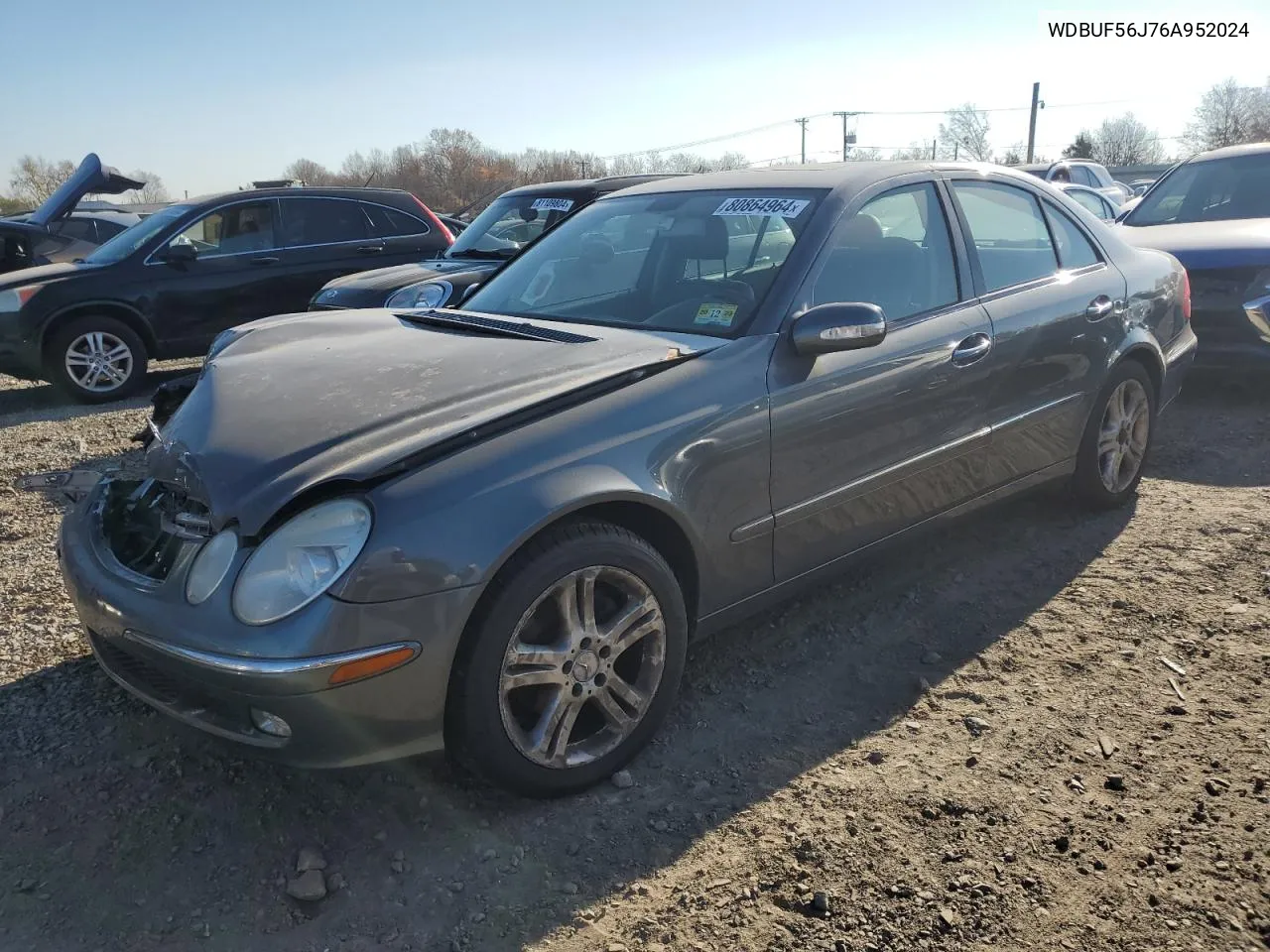 2006 Mercedes-Benz E 350 VIN: WDBUF56J76A952024 Lot: 80864964