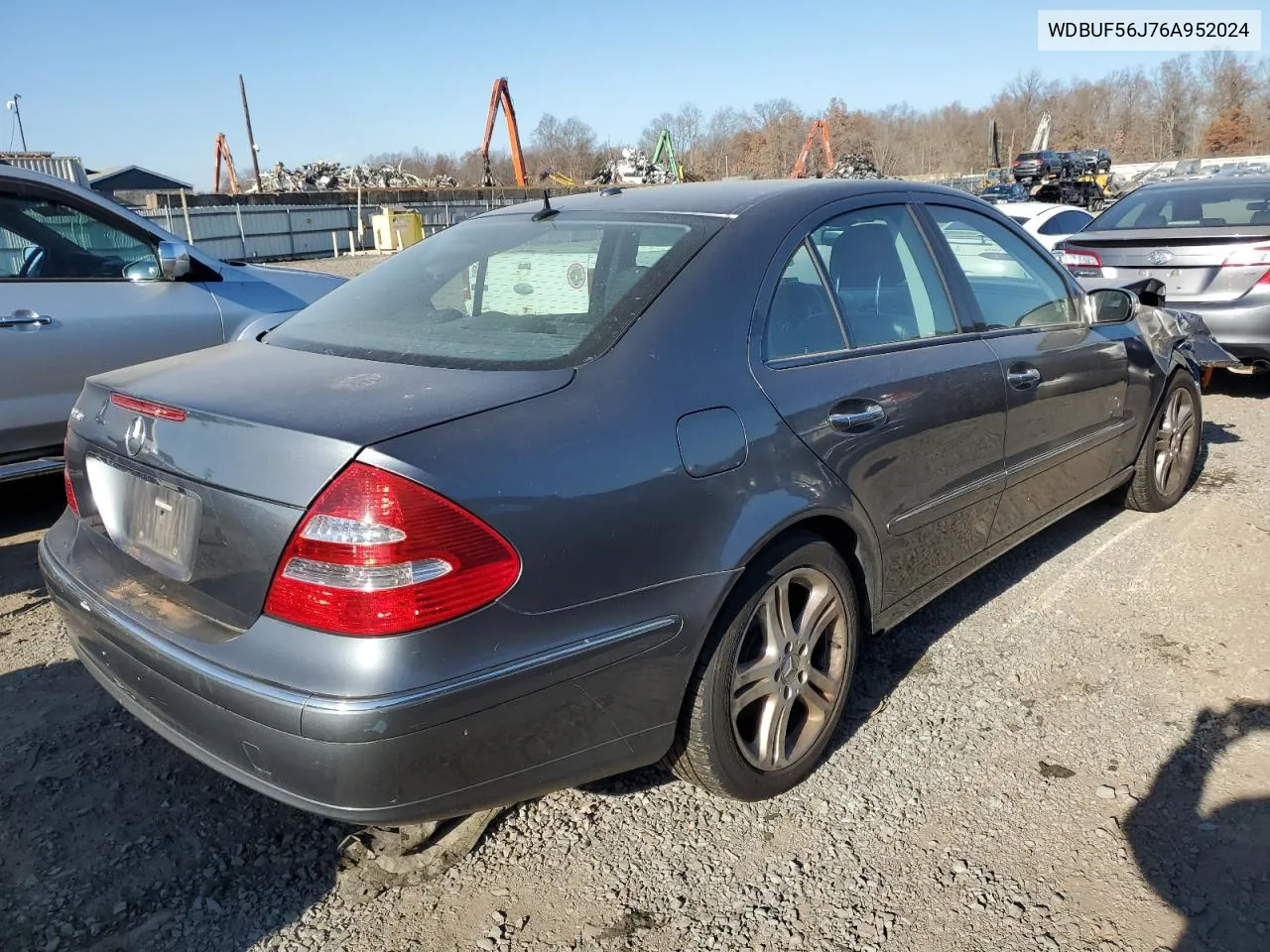 2006 Mercedes-Benz E 350 VIN: WDBUF56J76A952024 Lot: 80864964