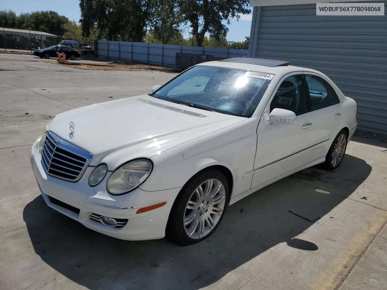 2007 Mercedes-Benz E 350 VIN: WDBUF56X77B098068 Lot: 66598864