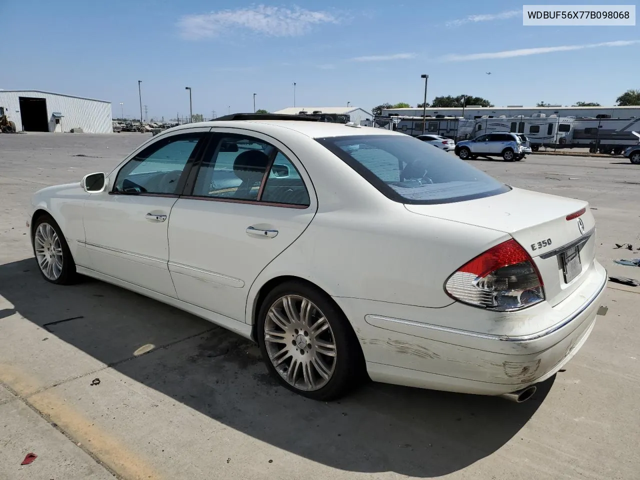 2007 Mercedes-Benz E 350 VIN: WDBUF56X77B098068 Lot: 66598864