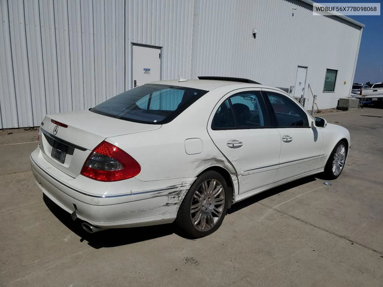 2007 Mercedes-Benz E 350 VIN: WDBUF56X77B098068 Lot: 66598864