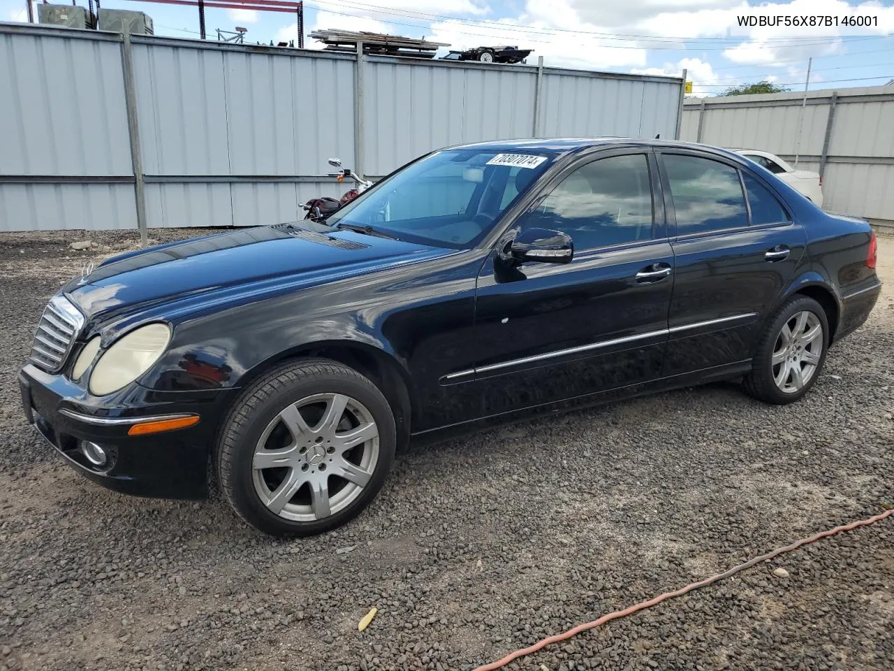 2007 Mercedes-Benz E 350 VIN: WDBUF56X87B146001 Lot: 70307074