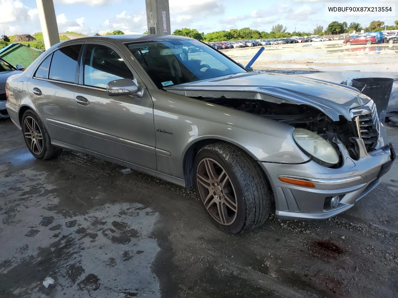 2007 Mercedes-Benz E 550 4Matic VIN: WDBUF90X87X213554 Lot: 71536294