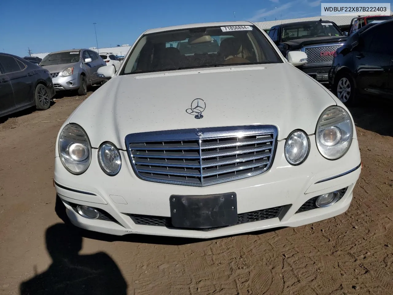 2007 Mercedes-Benz E 320 Cdi VIN: WDBUF22X87B222403 Lot: 71856894