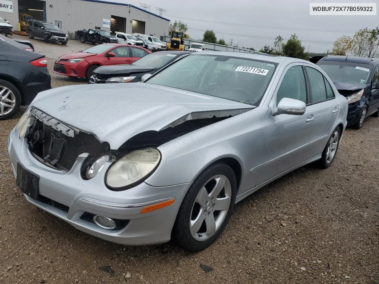 2007 Mercedes-Benz E 550 VIN: WDBUF72X77B059322 Lot: 72271754