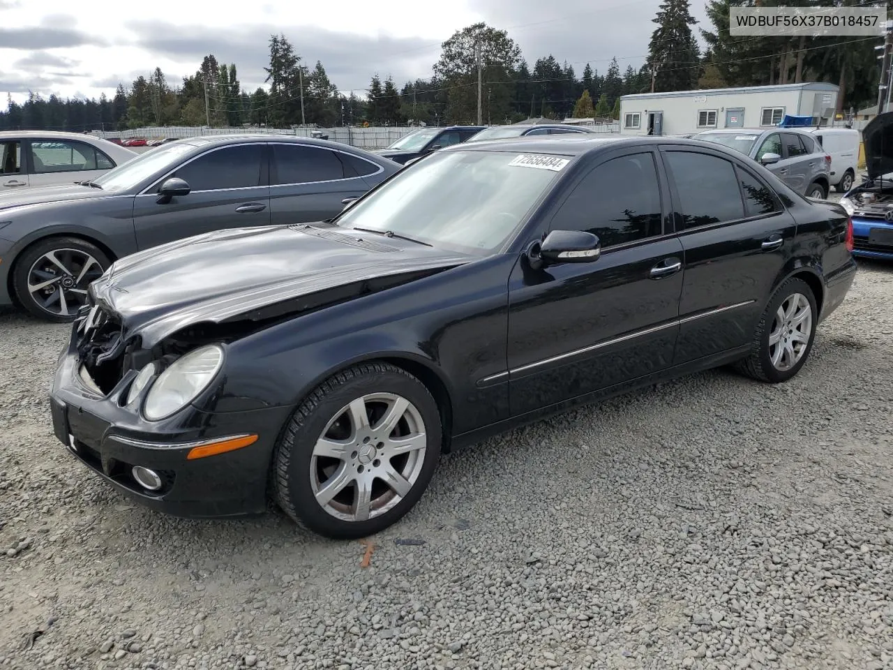 2007 Mercedes-Benz E 350 VIN: WDBUF56X37B018457 Lot: 72656484