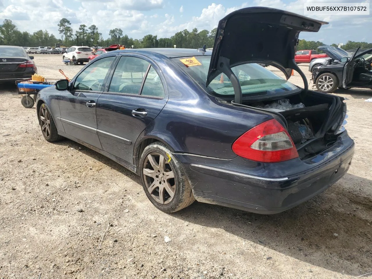 2007 Mercedes-Benz E 350 VIN: WDBUF56XX7B107572 Lot: 73145784