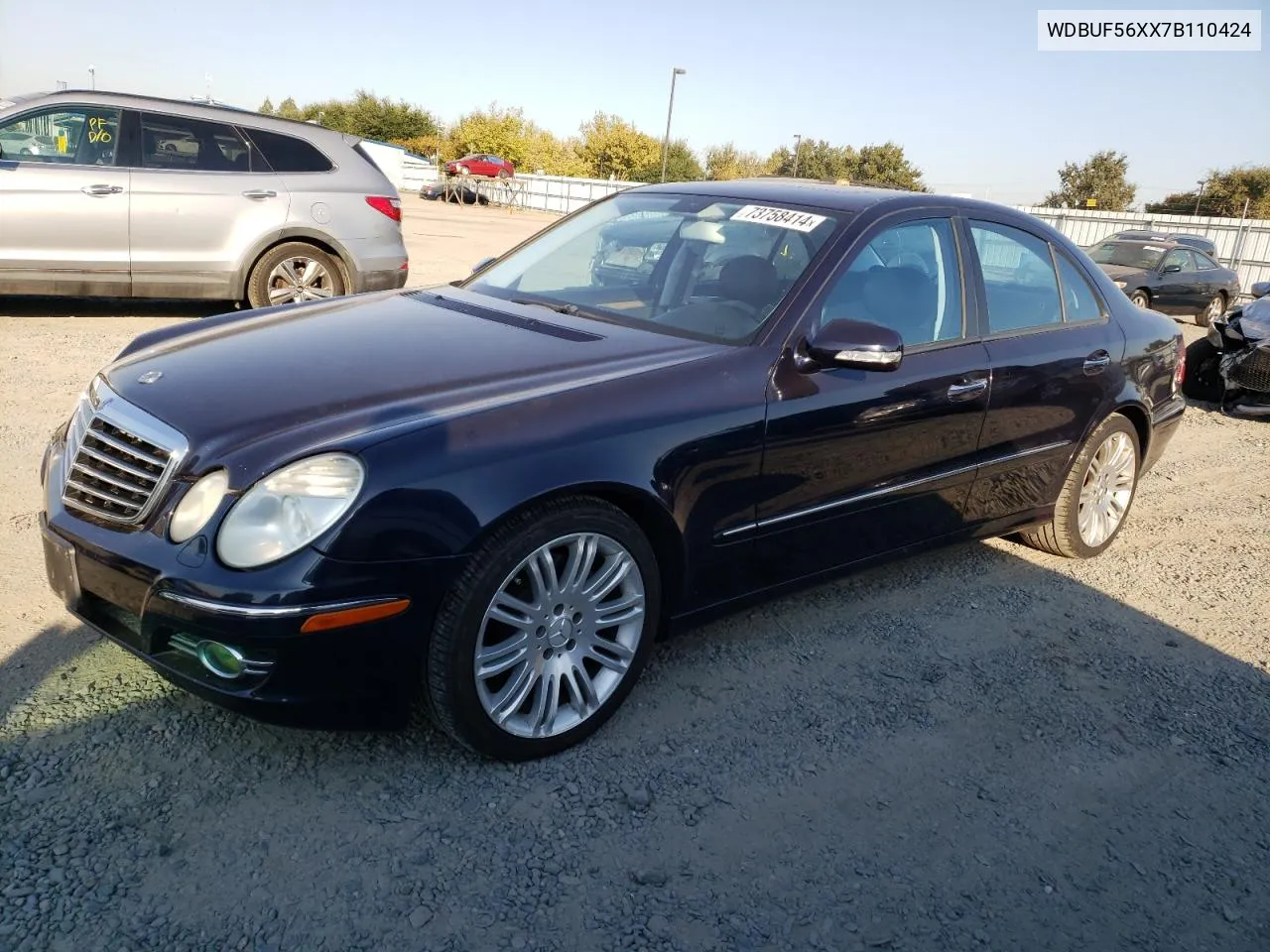 2007 Mercedes-Benz E 350 VIN: WDBUF56XX7B110424 Lot: 73758414