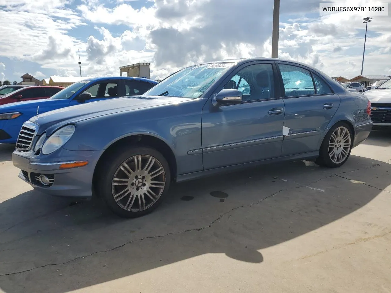 2007 Mercedes-Benz E 350 VIN: WDBUF56X97B116280 Lot: 74200434