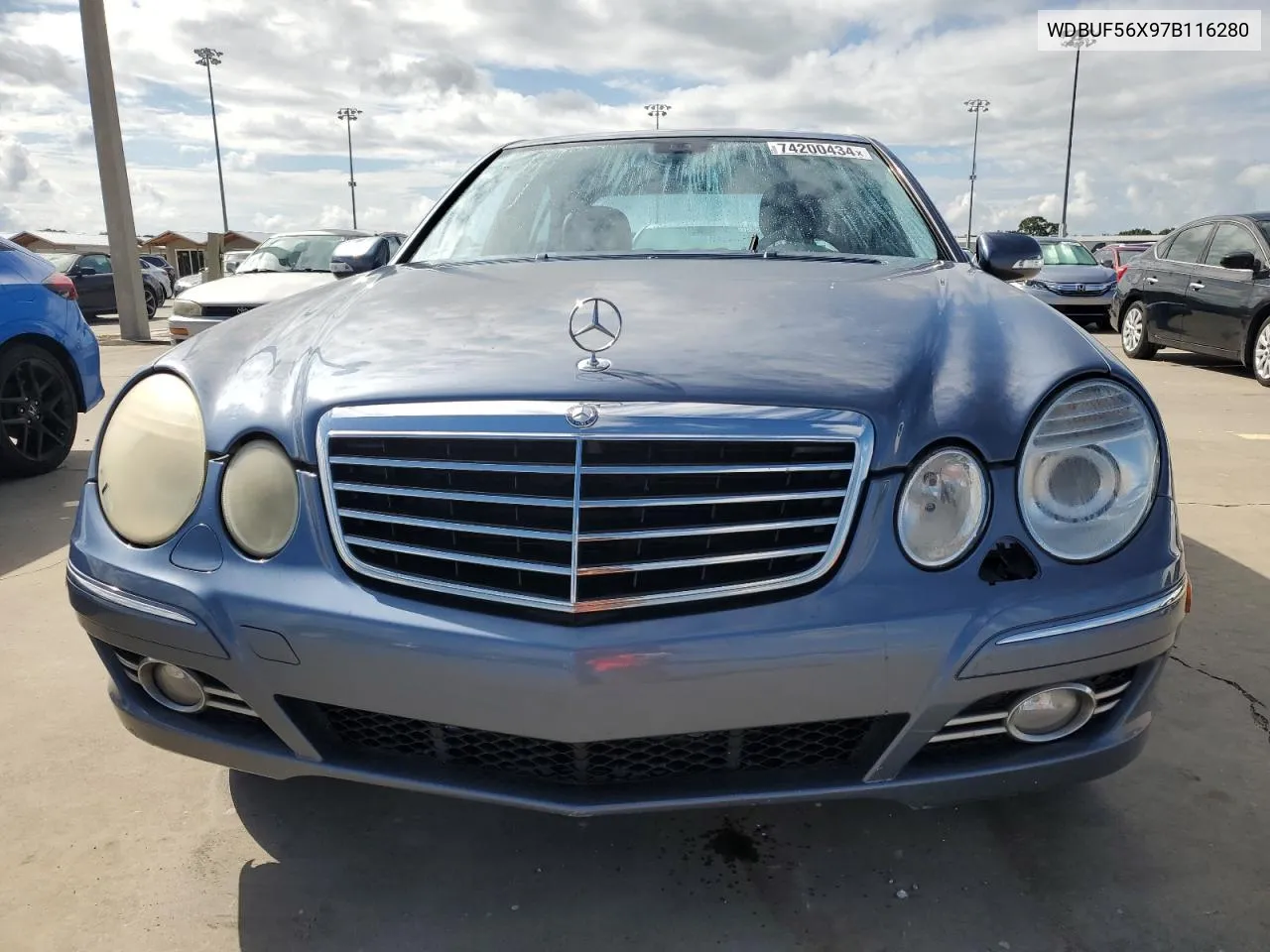 2007 Mercedes-Benz E 350 VIN: WDBUF56X97B116280 Lot: 74200434