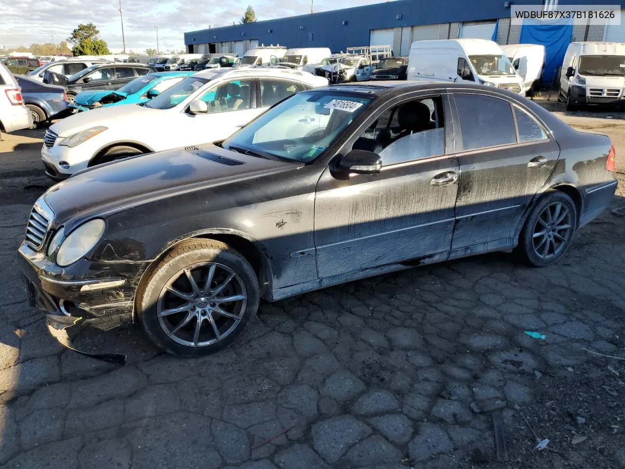 2007 Mercedes-Benz E 350 4Matic VIN: WDBUF87X37B181626 Lot: 74816504