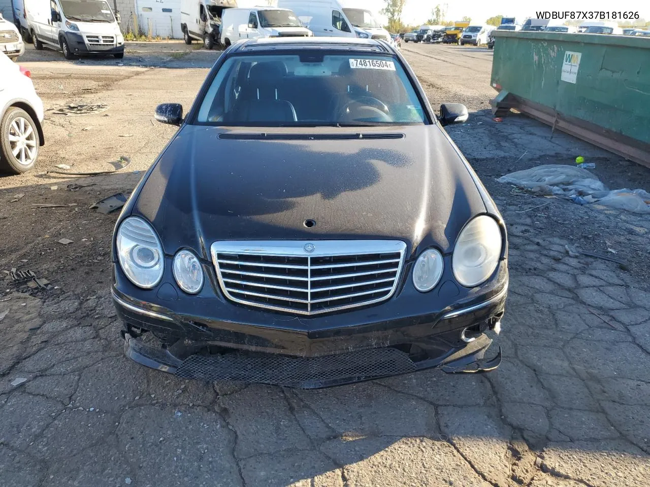 2007 Mercedes-Benz E 350 4Matic VIN: WDBUF87X37B181626 Lot: 74816504