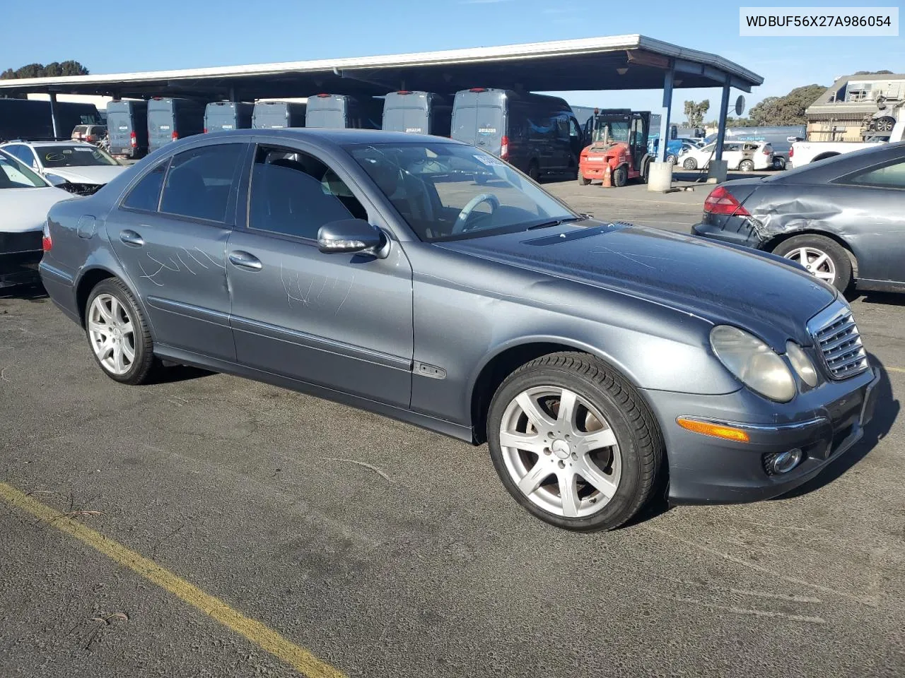 2007 Mercedes-Benz E 350 VIN: WDBUF56X27A986054 Lot: 75349254