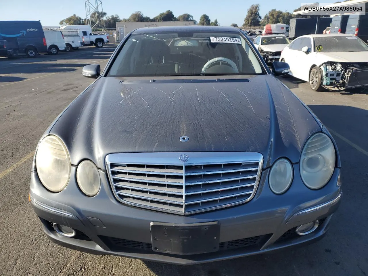 2007 Mercedes-Benz E 350 VIN: WDBUF56X27A986054 Lot: 75349254