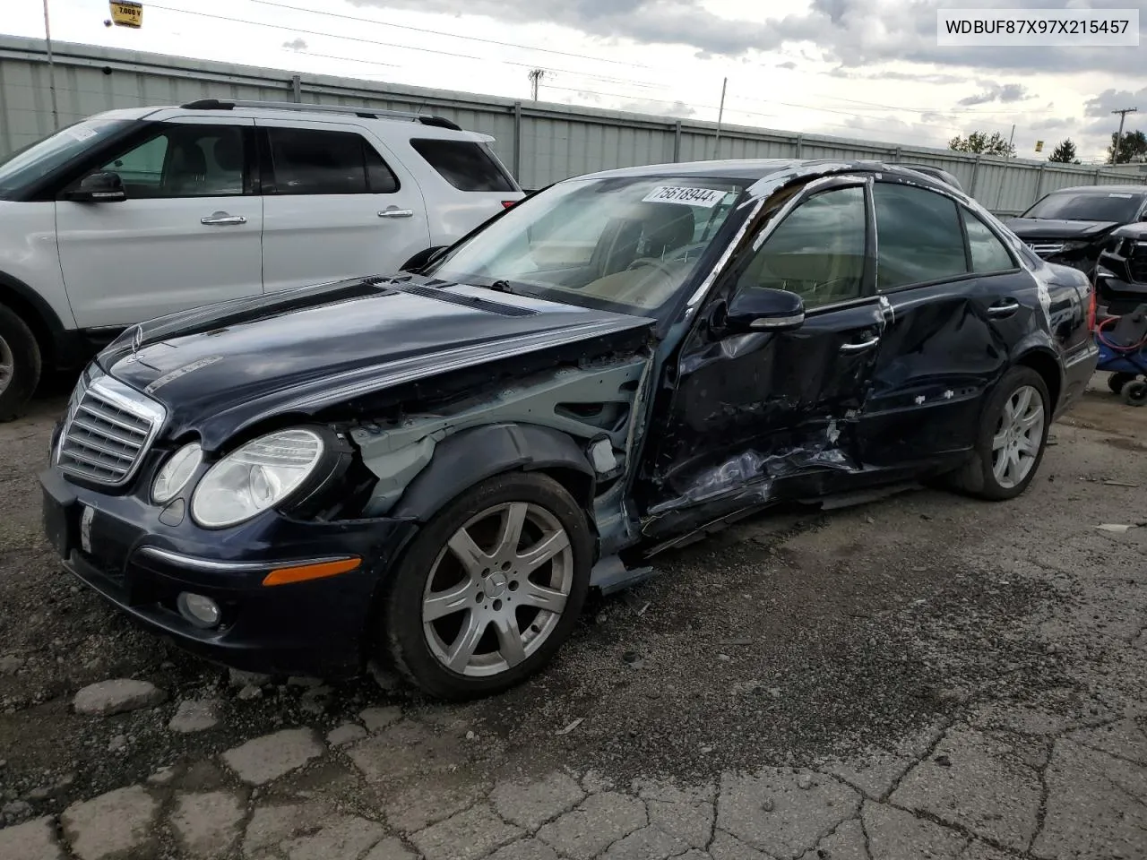 2007 Mercedes-Benz E 350 4Matic VIN: WDBUF87X97X215457 Lot: 75618944