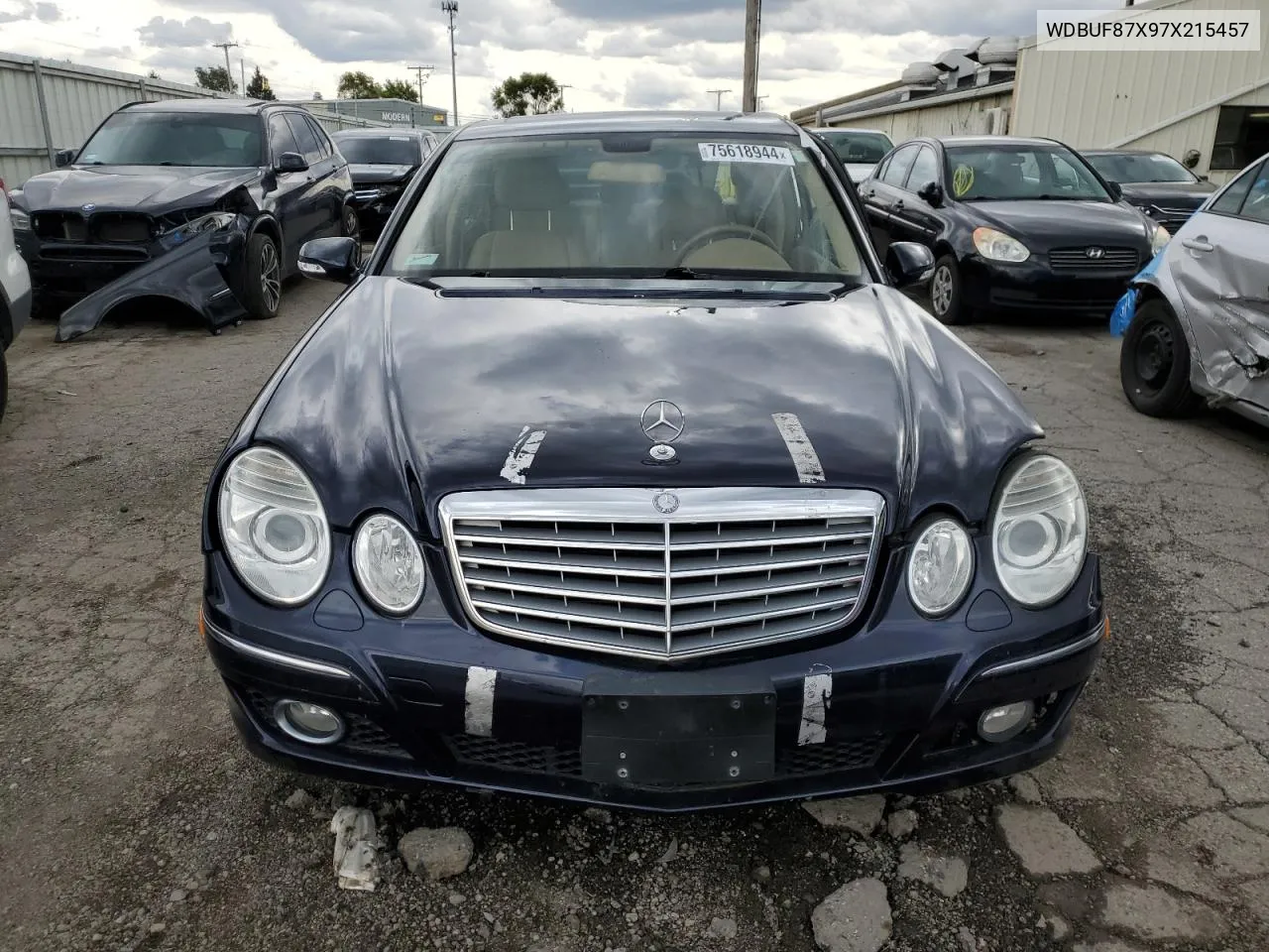 2007 Mercedes-Benz E 350 4Matic VIN: WDBUF87X97X215457 Lot: 75618944