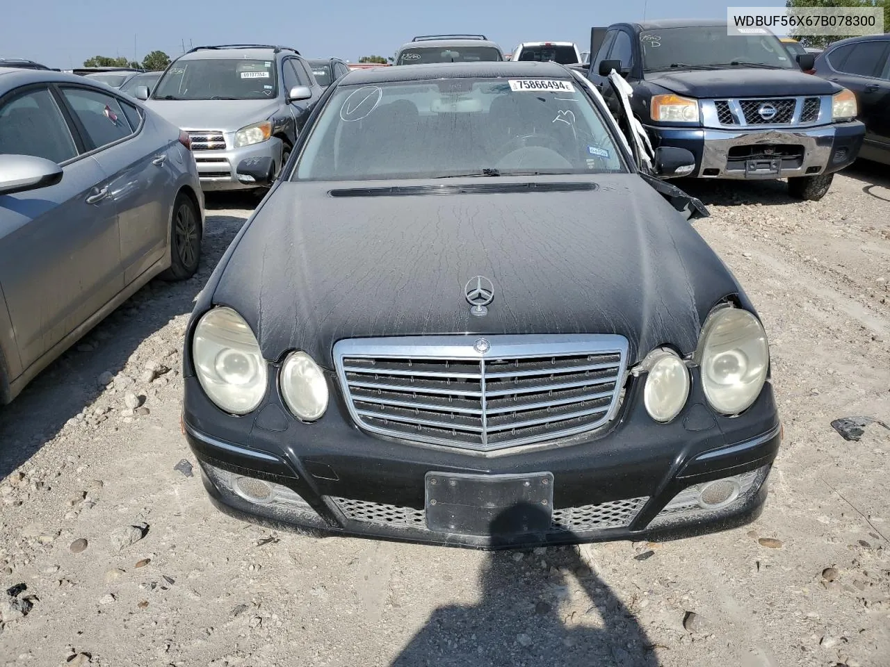 2007 Mercedes-Benz E 350 VIN: WDBUF56X67B078300 Lot: 75866494