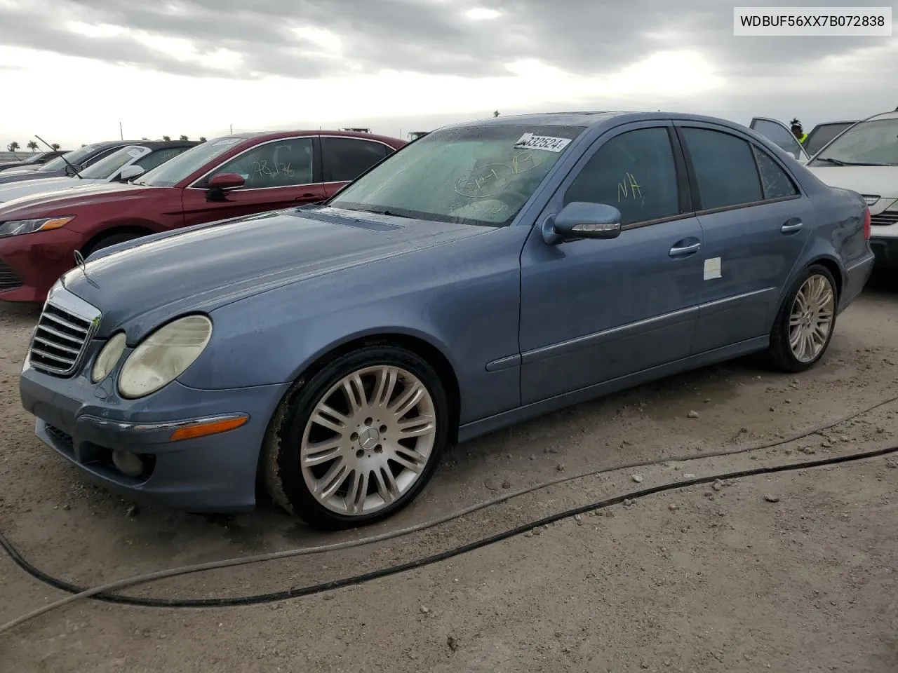 2007 Mercedes-Benz E 350 VIN: WDBUF56XX7B072838 Lot: 76332524