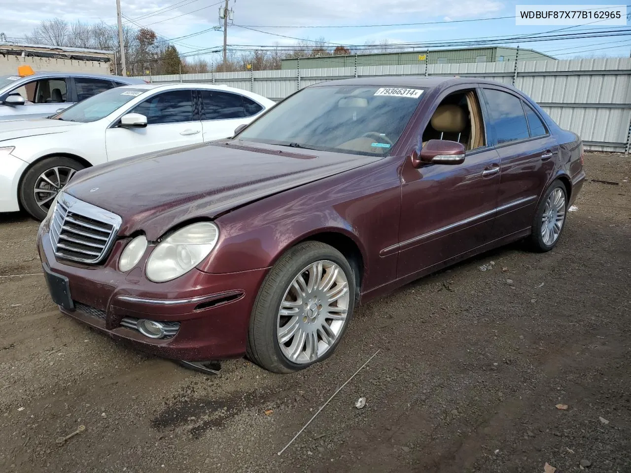 2007 Mercedes-Benz E 350 4Matic VIN: WDBUF87X77B162965 Lot: 79366314