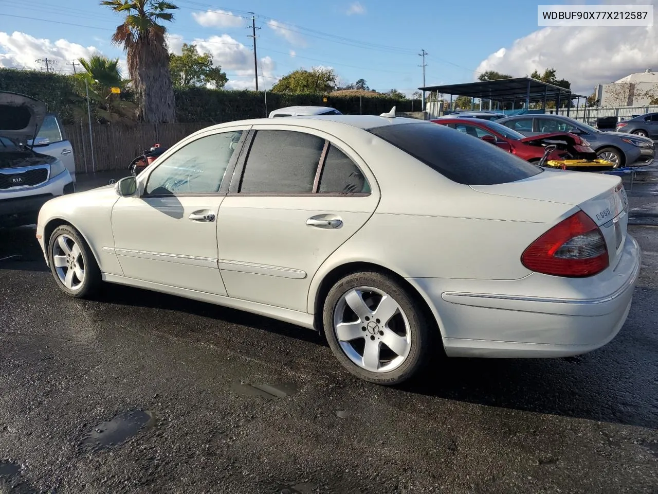 2007 Mercedes-Benz E 550 4Matic VIN: WDBUF90X77X212587 Lot: 79753664