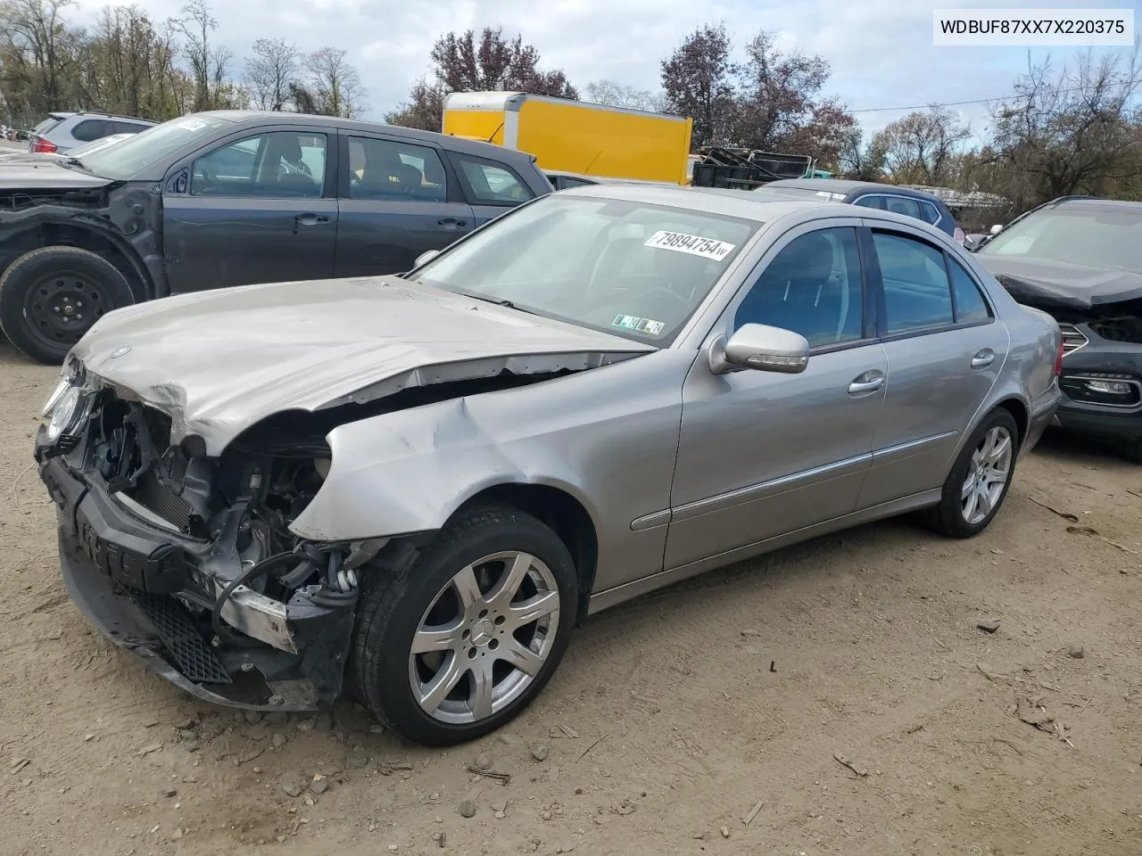 2007 Mercedes-Benz E 350 4Matic VIN: WDBUF87XX7X220375 Lot: 79894754