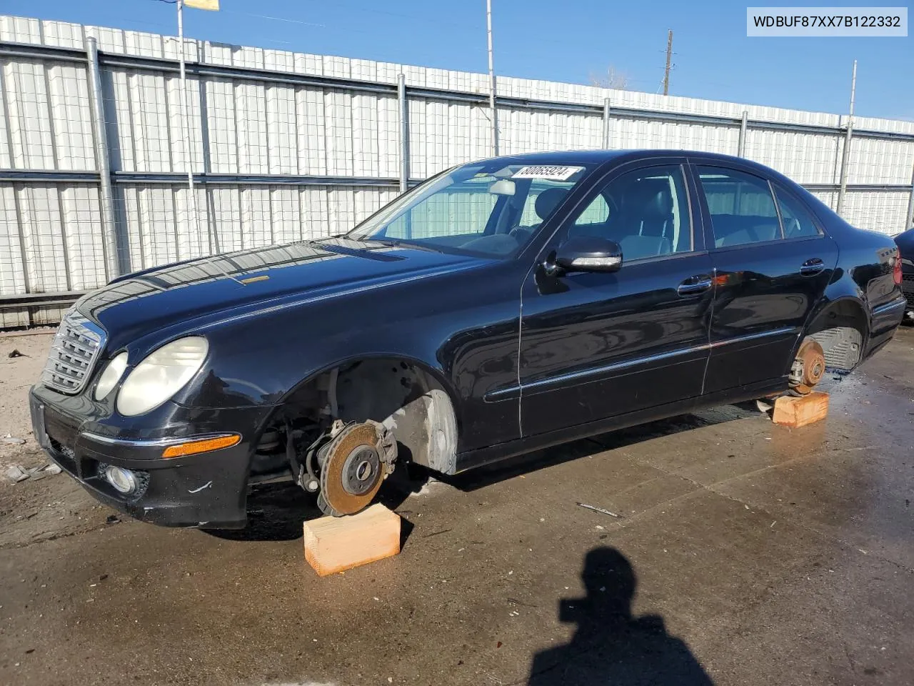 2007 Mercedes-Benz E 350 4Matic VIN: WDBUF87XX7B122332 Lot: 80065924