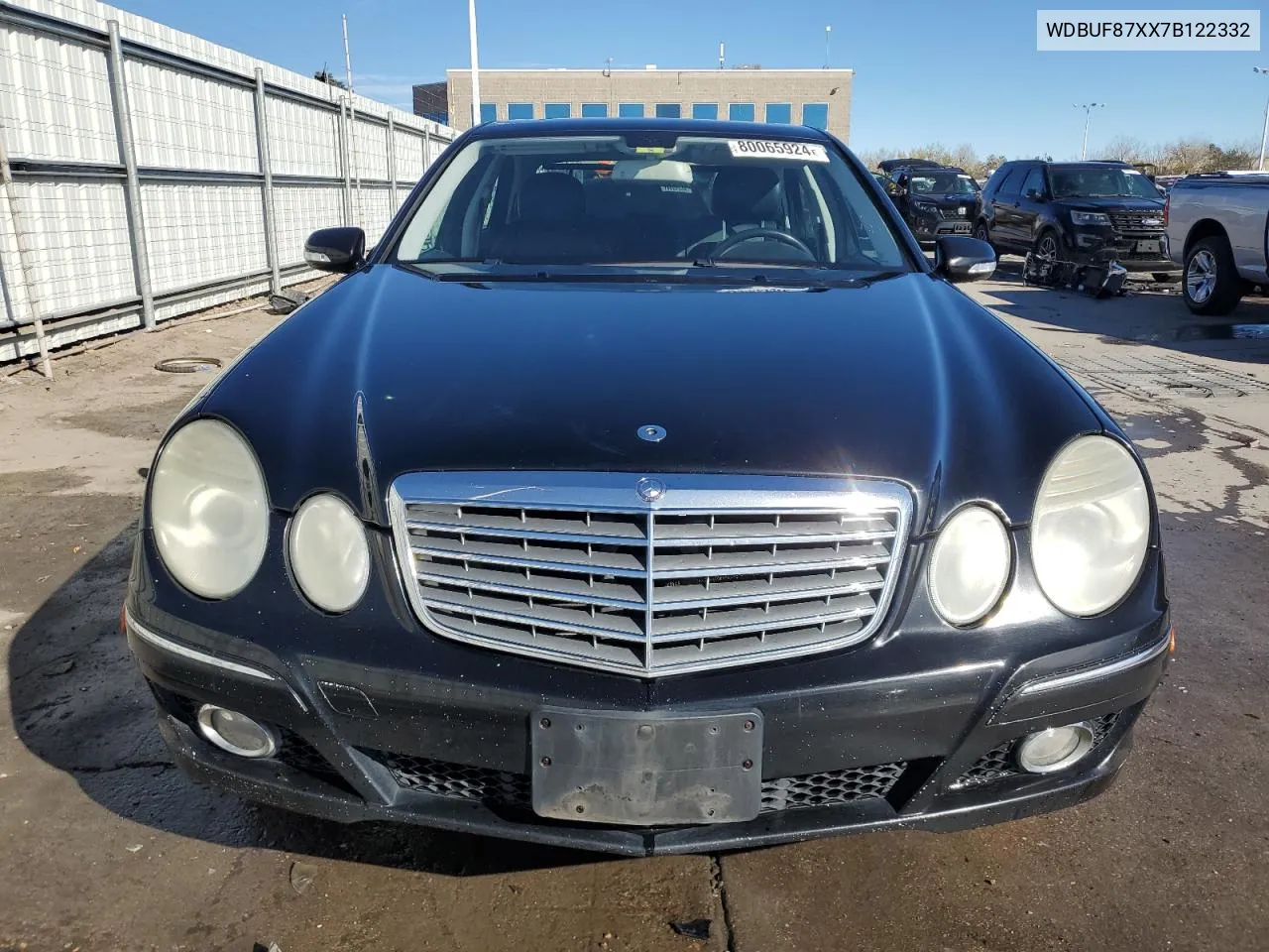 2007 Mercedes-Benz E 350 4Matic VIN: WDBUF87XX7B122332 Lot: 80065924