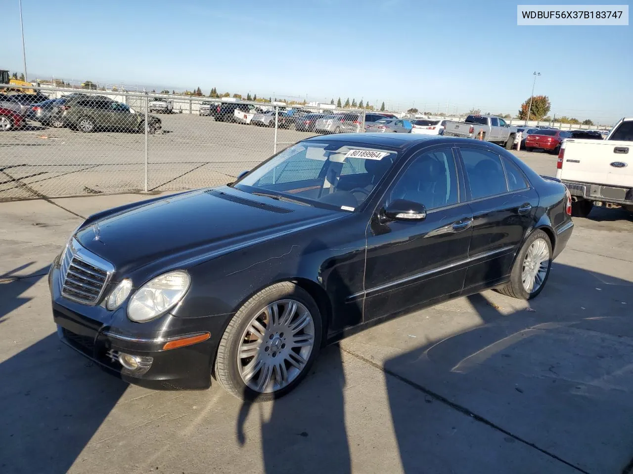 2007 Mercedes-Benz E 350 VIN: WDBUF56X37B183747 Lot: 80189964