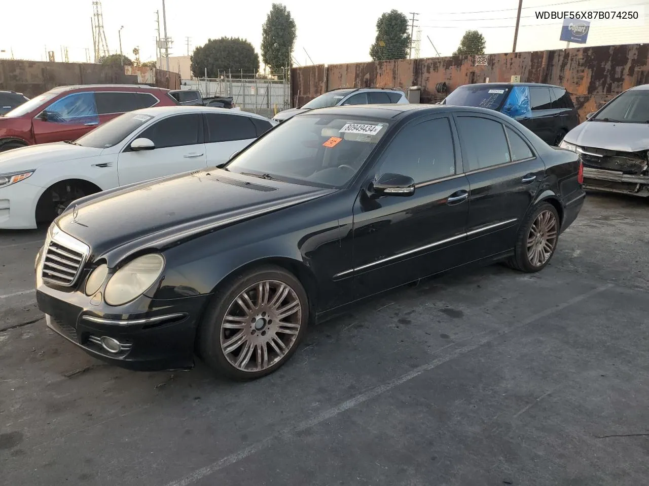 2007 Mercedes-Benz E 350 VIN: WDBUF56X87B074250 Lot: 80949434