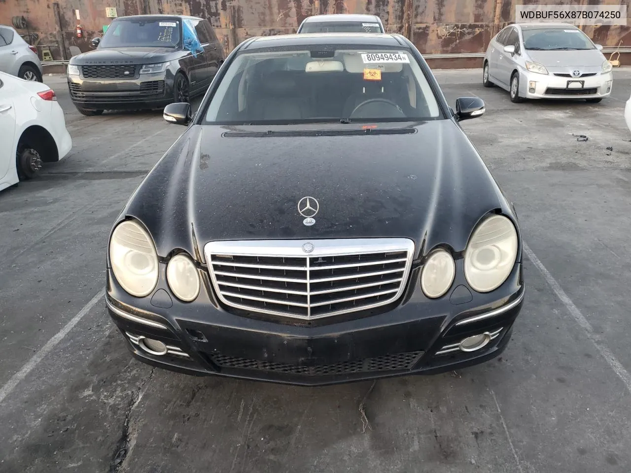 2007 Mercedes-Benz E 350 VIN: WDBUF56X87B074250 Lot: 80949434