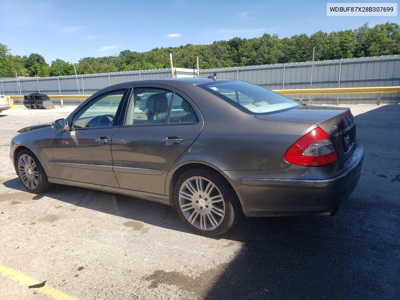 2008 Mercedes-Benz E 350 4Matic VIN: WDBUF87X28B307699 Lot: 58162734