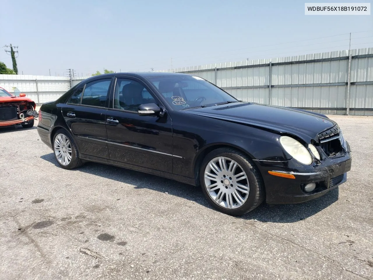 2008 Mercedes-Benz E 350 VIN: WDBUF56X18B191072 Lot: 63009074