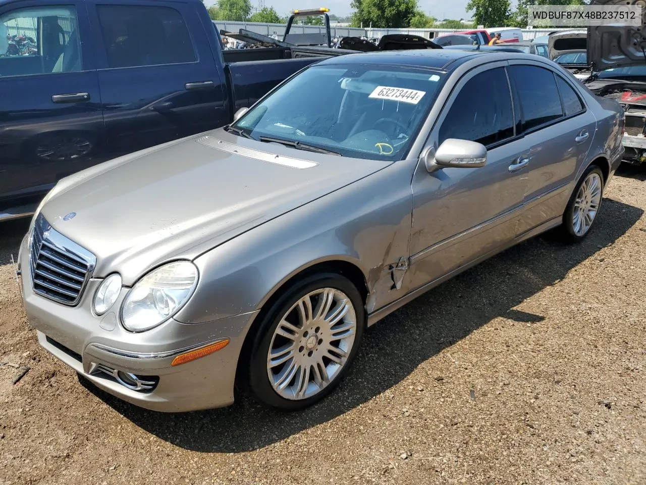 2008 Mercedes-Benz E 350 4Matic VIN: WDBUF87X48B237512 Lot: 63273444