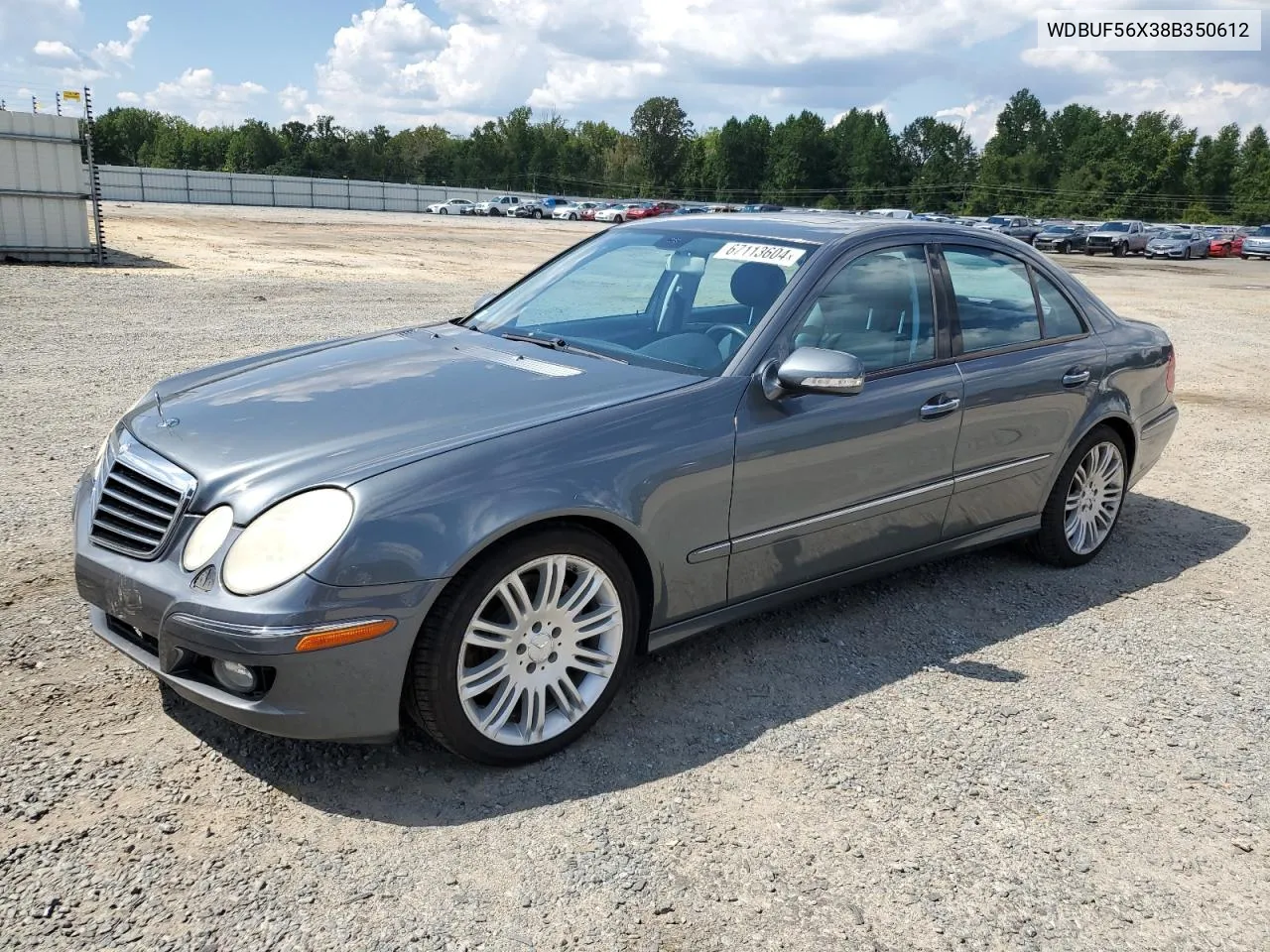 2008 Mercedes-Benz E 350 VIN: WDBUF56X38B350612 Lot: 67113604