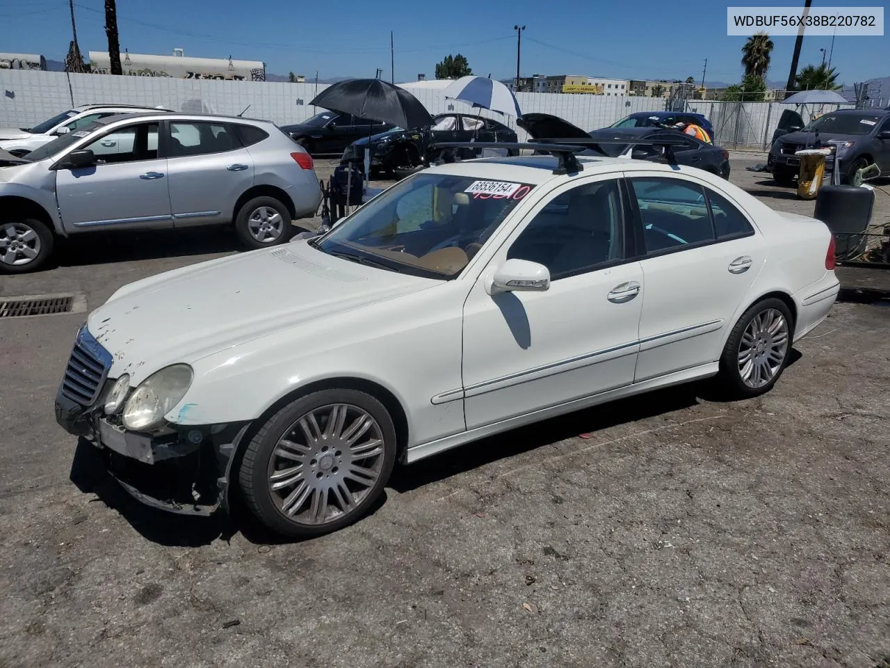 2008 Mercedes-Benz E 350 VIN: WDBUF56X38B220782 Lot: 68536154