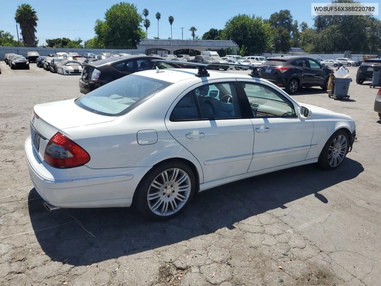 2008 Mercedes-Benz E 350 VIN: WDBUF56X38B220782 Lot: 68536154