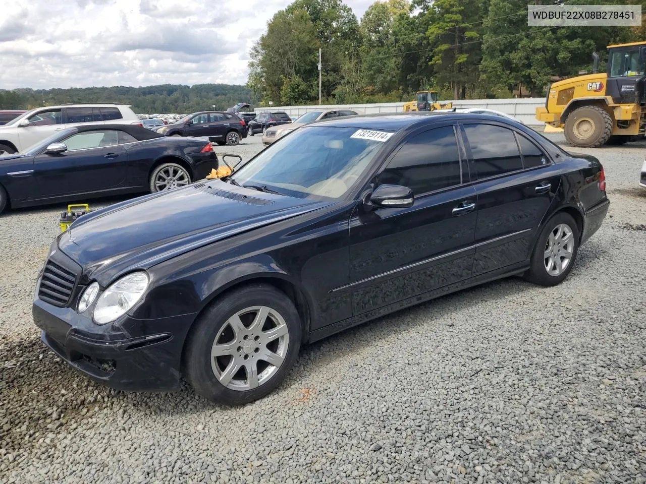 2008 Mercedes-Benz E 320 Cdi VIN: WDBUF22X08B278451 Lot: 73219114