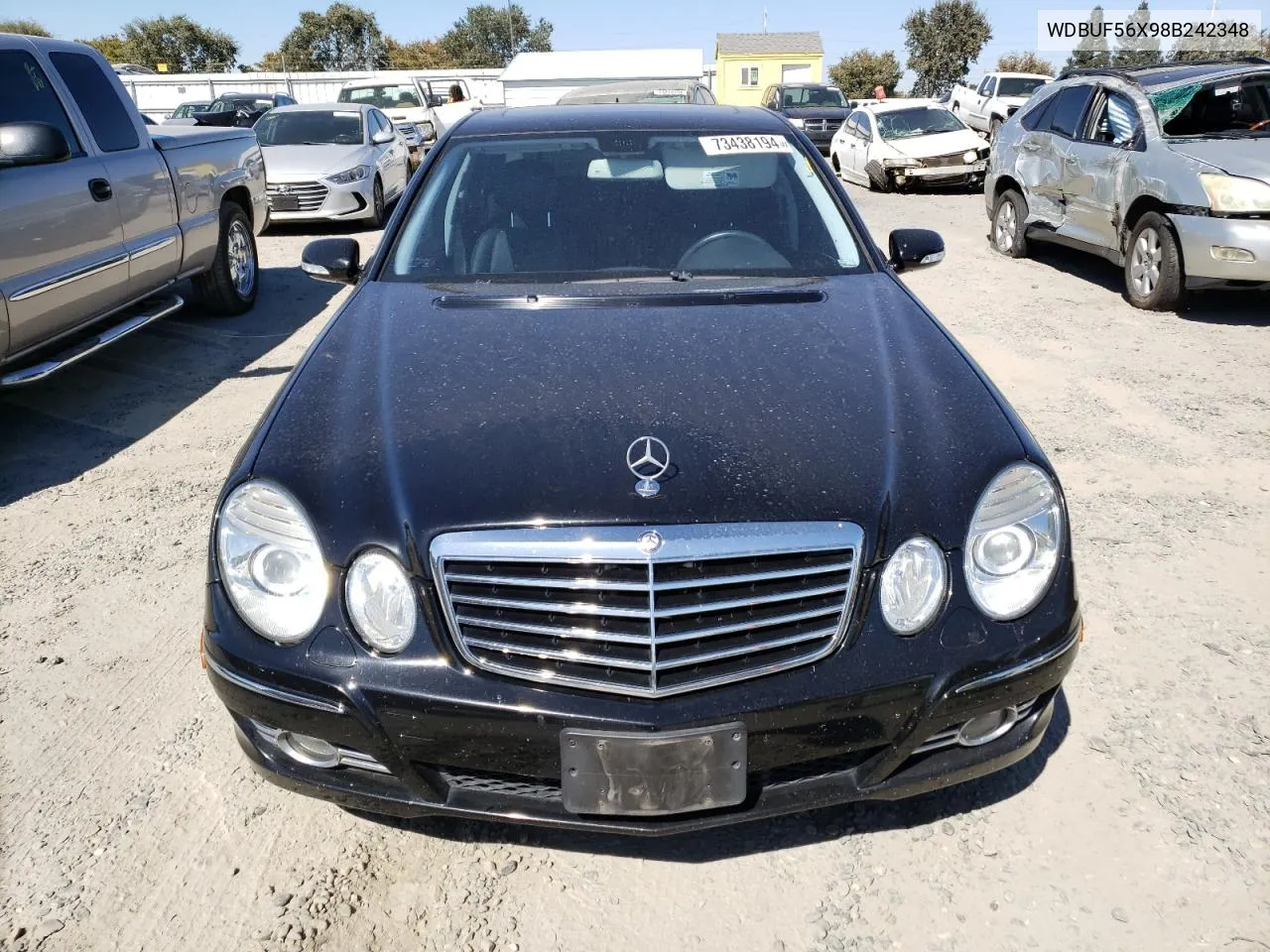 2008 Mercedes-Benz E 350 VIN: WDBUF56X98B242348 Lot: 73438194